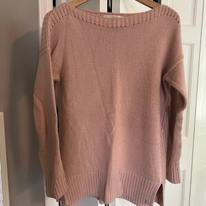 LOFT pink tunic sweater